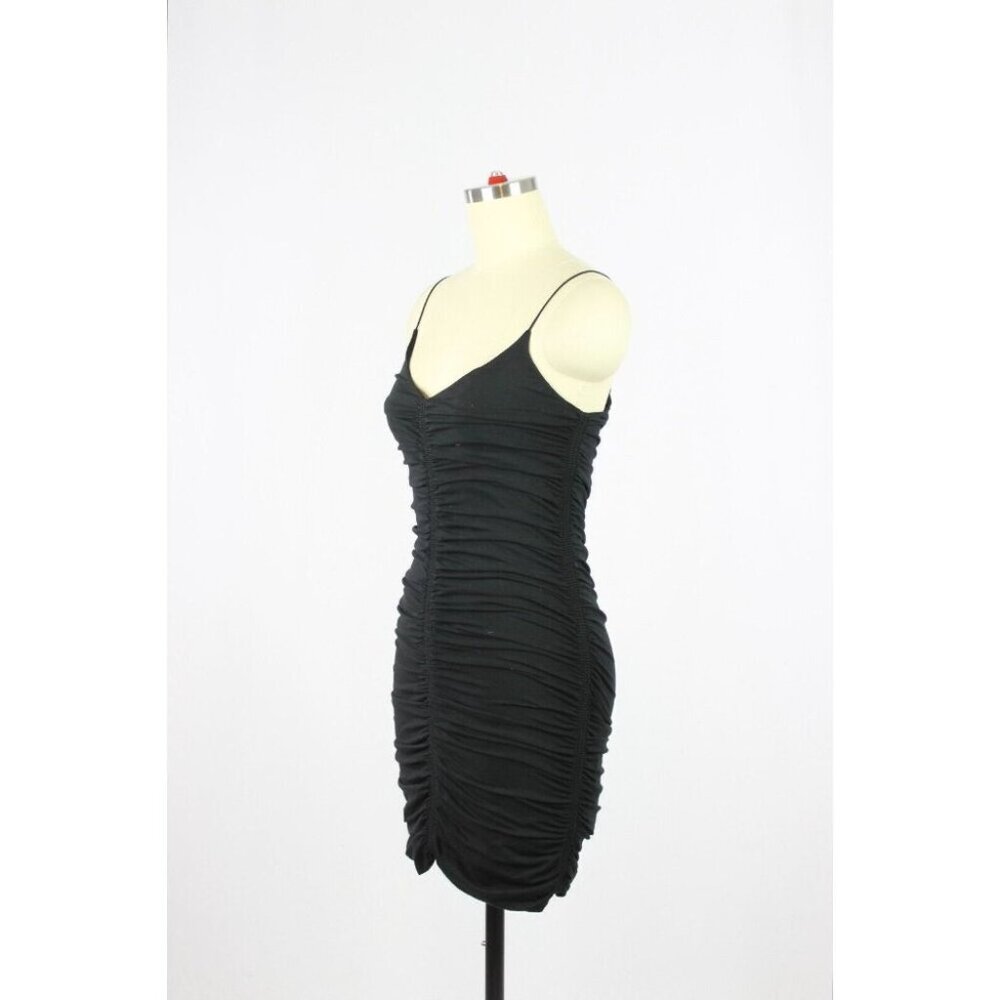 Aritzia WILFRED FREE Tiny Ruched Jersey Bodycon Mini Tank Dress, Size S - Picture 4 of 16